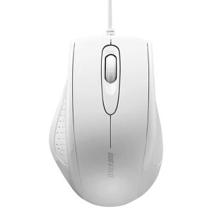 �o�b�t�@���[ USB�L�� IR LED���w���}�E�X 3�{�^���^�C�v�i�z���C�g�j BSMRU050WH