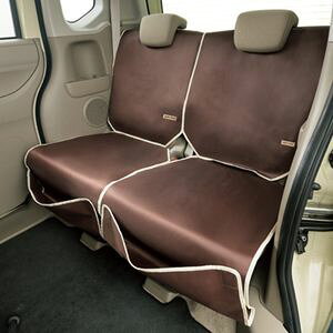 BONFORM ハッピードライブ ポケット付シートカバー 1枚(ブラウン) 776051 4024-10