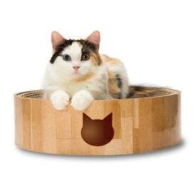 猫　爪研ぎ　シンプル　円形　ベッド　とぎやすい　低コスト バリバリボウル 猫柄 猫壱 バリバリボウル ネコガラ