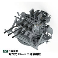 ピットロード 1/35 日本海軍 九六式25mm三連装機銃【G47】 プラモデル
