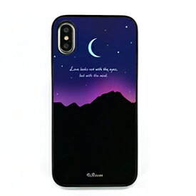 Dparks iPhone XS/X用 ハードケース TWINKLE CASE オーロラムーンライト（ピンク） DS10413I8
