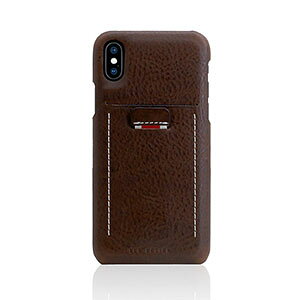 SLG Design iPhone XS/X�p �n�[�h�P�[�X MINERVA BOX LEATHER BACK CASE�i�u���E���j SD10518I8