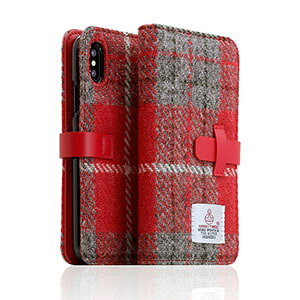 SLG Design iPhone XS/Xp 蒠^ HARRIS TWEEDibh/O[j SD10554I8