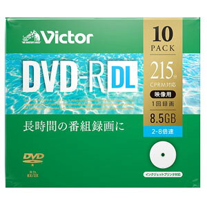 Victor 8{ΉDVD-R DL 10pbN 8.5GB zCgv^u VHR21HP10J1 rN^[