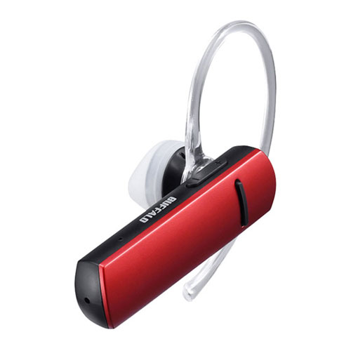 バッファロー Bluetooth4.0対応 片耳ヘッドセット 音声＆通話対応（レッド） BUFFALO BSHSBE200RD