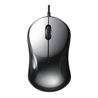 バッファロー 有線 BlueLED 静音 3ボタンマウス（ブラック） BUFFALO BSMBU100BK