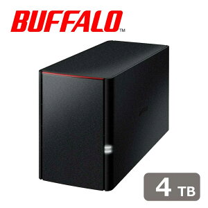 obt@[bBUFFALO lbg[NΉn[hfBXN 4TBi2TB×2j NXe[V@LS220DNBV[Y LS220DN0402B