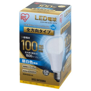 ACXI[} LEDd ʓd` 1600lmiFj LDA14N-G/W-10T5 IRIS OHYAMA ECOHILUXiGRnCNXj [LDA14NGW10T5]