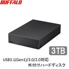 HD-LD3.0U3-BKA バッファロー USB3.1（Gen1）/3.0対応 外付けHDD 3TB（ブラック） HD-LDU3-Aシリーズ