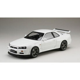 ホビージャパン 1/18 ニッサン スカイライン GT-R V・スペック 1999 (BNR34) ホワイト【HJ1809W】 ミニカー