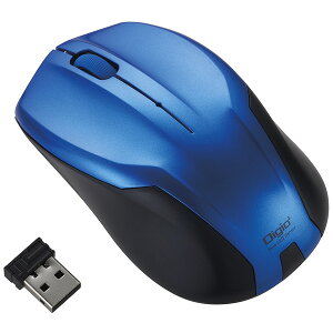 �i�J�o���V 2.4Ghz���C�����X�}�E�X �É�3�{�^�� BlueLED�}�E�X�i�u���[�j MUS-RKT125BL