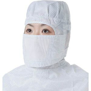 トラスコ中山 共布制電子グリッド仕様マスク ホワイト(1枚入り) TGTMF-W クリーンルーム用マスク