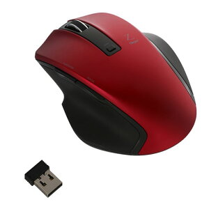 �i�J�o���V 2.4GHz���C�����X 5�{�^��BlueLED�}�E�X M�T�C�Y�i���b�h�j MUS-RKF129R