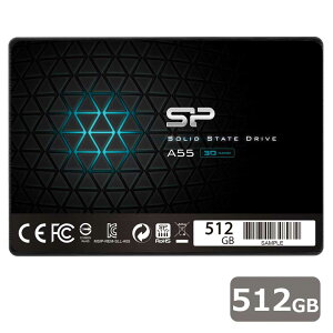 Silicon PowerbVRp[ Ace A55V[Y SATA III(6Gb/s) 2.5C`SSD 512GB [J[3Nۏ PS4mF SPJ512GBSS3A55B
