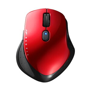 �o�b�t�@���[ 2.4GHz���C�����X BlueLED 5�{�^�� �l�I�t�B�b�g�}�E�X S�T�C�Y�i���b�h�j NEO FIT�}�E�X BSMBW510SRD