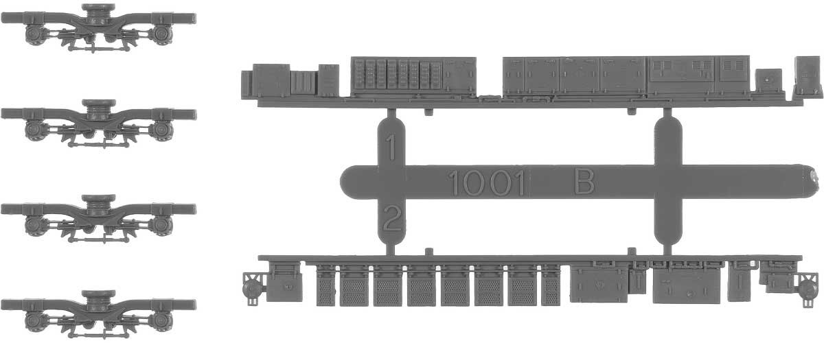 鉄道模型 グリーンマックス Nゲージ 商舗 8505 中古 SSタイプ+1001BM 動力台車枠 A-21 床下機器セット