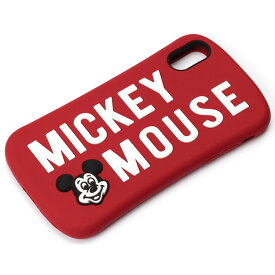 PGA iPhone XS/X用 シリコンケース（ミッキーマウス/レッド） PG-DCS377MKY【Disneyzone】