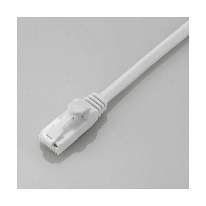 �G���R�� Cat6�Ή� �c���܂�h�~ �X�^���_�[�h LAN�P�[�u��(5m)�z���C�g ELECOM LD-GPT/WH5/RS