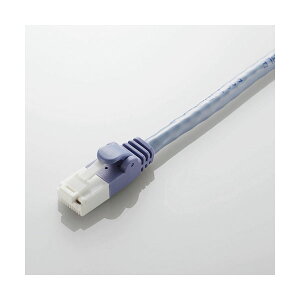 �G���R�� Cat6�Ή� �c���܂�h�~ �X�^���_�[�h LAN�P�[�u��(1m)�u���[ ELECOM LD-GPT/BU1/RS