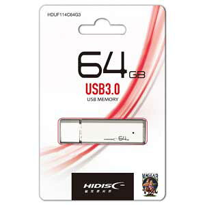HIDISC USB3.0�Ή� �t���b�V�������� 64GB HDUF114C64G3