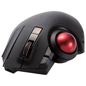 エレコム 有線/ワイヤレス(2.4GHz)/Bluetooth対応 親指トラックボールマウス 8ボタン(ブラック) チルト機能 M-XPT1MRBK