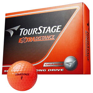 ブリヂストンゴルフ ゴルフボール TOURSTAGE EXTRA DISTNACE 1ダース 12個入り (オレンジ) EX DISTANCE OR 12P BRIDGESTONE TEOX