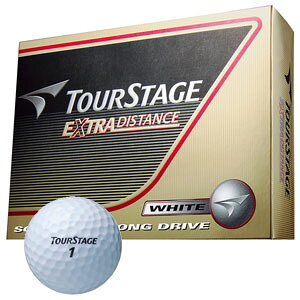 ブリヂストンゴルフ ゴルフボール TOURSTAGE EXTRA DISTNACE 1ダース 12個入り (ホワイト) EX DISTANCE WH 12P BRIDGESTONE TEWX