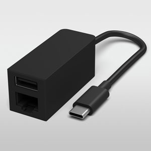 JWL-00008 USBCイ-サADP マイクロソフト Surface 即納特典付き Go用 USB-C 卓越 アダプター Ethernet