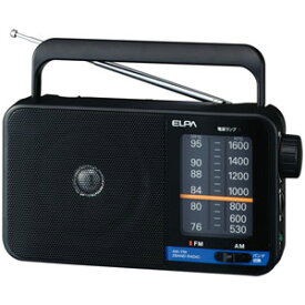 ER-H100 ELPA ワイドFM/AM ポータブルラジオ