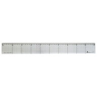 シンワ測定 カッティングスケール アクリル製 50cm ステン鋼付 77086