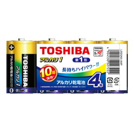 LR20AN-4MP 東芝 アルカリ乾電池単1形　4本パック TOSHIBA　アルカリ1 [LR20AN4MP]