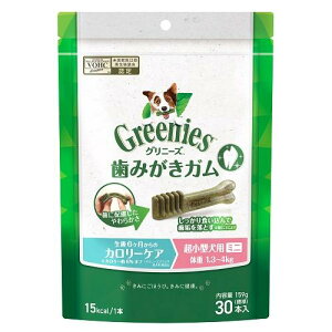 犬用おやつ デンタルガム グリニーズ プラス カロリケア 超小型犬ミニ 1.3−4kg 30本 マースジャパンリミテッド GRPカロリチヨウコガタケンミニ30P
