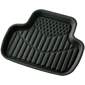 BONFORM バケットマット 3Dタフガード 48×41cm (ブラック) 後席用S 6447-06BK ボンフォーム