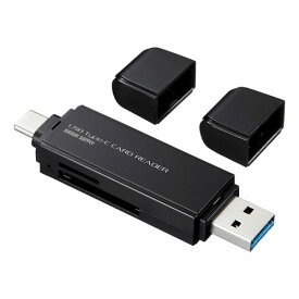 ADR-3TCMS6BK サンワサプライ USB A/TYPE-C 2WAYコンパクトカードリーダー