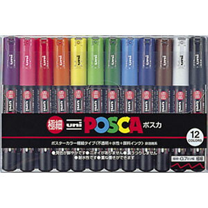 �O�H���M �|�X�J �ɍ� 12�F�Z�b�g POSCA PC1M12C
