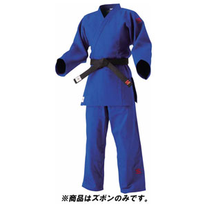 HYK-JNEXP3L 九櫻 選手用 柔道衣（新規格） ズボンのみ（ブルー・L体：3L） IJF・全日本柔道連盟認定