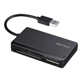 BSCR300U2BK バッファロー USB2.0 マルチカードリーダー ケーブル収納モデル（ブラック）