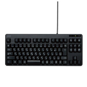 エレコム 有線キーボード メンブレン式 コンパクトサイズ(ブラック) TK-FCM103XBK