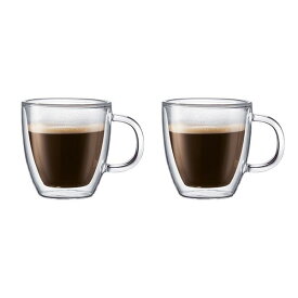 ボダム ビストロ ダブルウォールマグ 0.3L　クリア　2個セット 10604-10 bodum BISTRO [1060410]