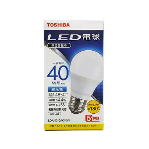 ���� LED�d�� ��ʓd���` 485lm�i�����F�����j LDA4D-G/K40V1 TOSHIBA [LDA4DGK40V1]