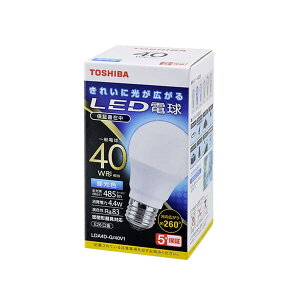 ���� LED�d�� ��ʓd���` 485lm�i�����F�����j LDA4D-G/40V1 TOSHIBA [LDA4DG40V1]