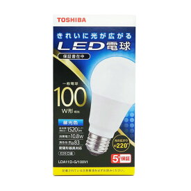 LDA11D-G/100V1 東芝 LED電球 一般電球形 1520lm（昼光色相当） TOSHIBA [LDA11DG100V1]