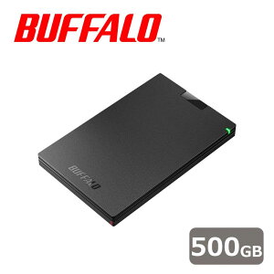 obt@[bBUFFALO USB3.1(Gen.1)/3.0Ή |[^un[hfBXN 500GB ubN er/R[_[/PS4mFς HD-PCG500U3-BA