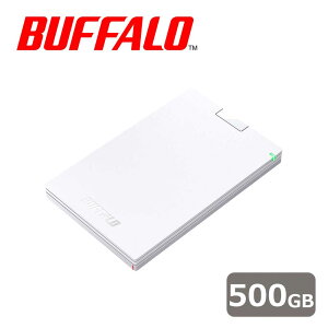 obt@[bBUFFALO USB3.1(Gen.1)/3.0Ή |[^un[hfBXN 500GB zCg er/R[_[/PS4mFς HD-PCG500U3-WA