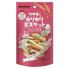 ウサギのカリカリビスケット ミルク＆野菜 70g ドギーマンハヤシ ウサギカリカリビスケミルクヤサイ70