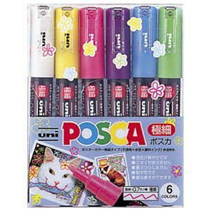 �O�H���M �|�X�J �ɍ� 6�F�Z�b�g POSCA PC1M6C