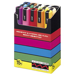 �O�H���M �|�X�J �����ېc 15�F�Z�b�g POSCA PC5M15C