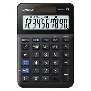 �J�V�I �d�� 10���i�u���b�N�j CASIO W�ŗ��d�� �~�j�W���X�g�^�C�v MW-100TC-BK-N