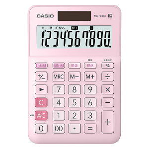 �J�V�I �d�� 10���i�s���N�j CASIO W�ŗ��d�� �~�j�W���X�g�^�C�v MW-100TC-PK-N