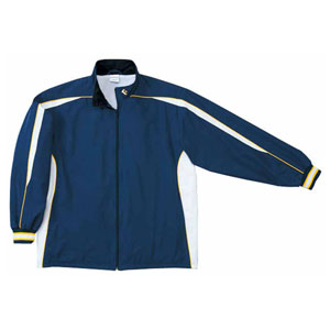 CB182501S-2911-XO コンバース 男女兼用 ウォームアップジャケット（裾ボックスタイプ）（ネイビー×ホワイト・サイズ